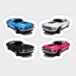 USA Muscle Car Sticker